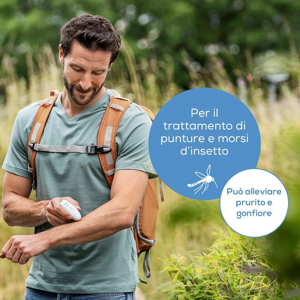 Beurer BR 10 - Dispositivo per punture d'insetto, con piastra in ceramica riscaldante, programma rapido da 3 s e alimentazione a batterie, colore Bianco