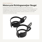 Indicatore di direzione universale - attacco vittella 30-45mm - supporto metallico - set da 2 - shockassorbente - indicatore di direzione per motocicletta