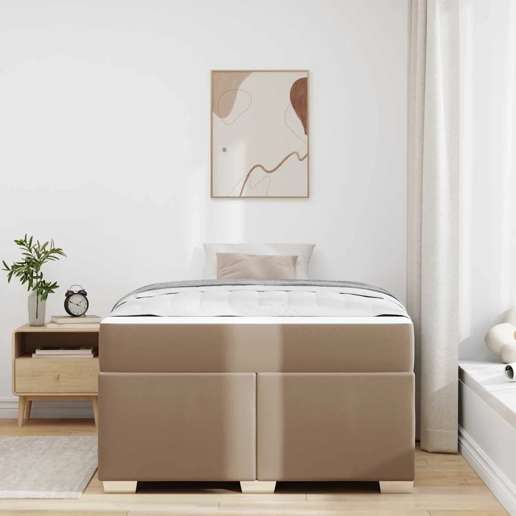 vidaXL Struttura del letto Cappuccino 120 x 200 cm Pelle sintetica