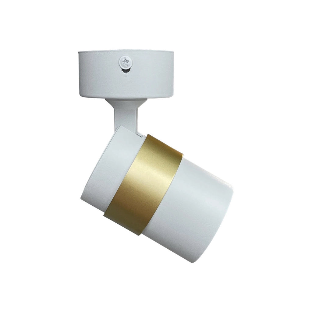 Light Prestige Anillo spot parete bianco/oro metallo 1xGU10