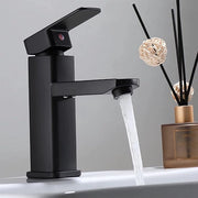 Armatura per vasca, rubinetto bagno, acqua calda e fredda per lavatrice, rubinetto vasca per bagno, miscelatore a un giro, rubinetto vasca, miscelatore bagno in acciaio inox 304 (nero)