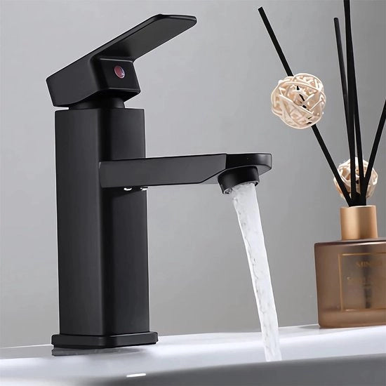 Armatura per vasca, rubinetto bagno, acqua calda e fredda per lavatrice, rubinetto vasca per bagno, miscelatore a un giro, rubinetto vasca, miscelatore bagno in acciaio inox 304 (nero)