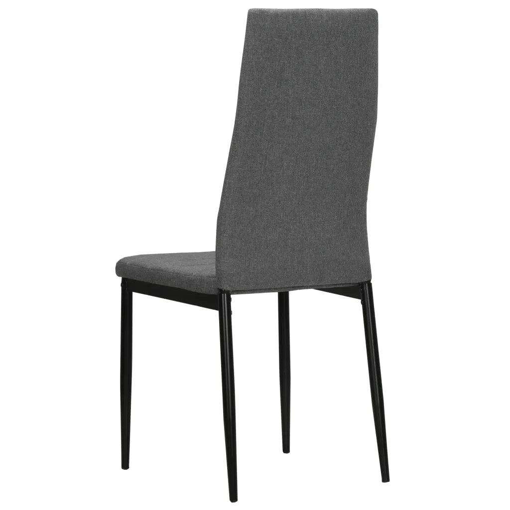 Sedie da Pranzo 4 pz Grigio Chiaro in Tessuto cod mxl 14597