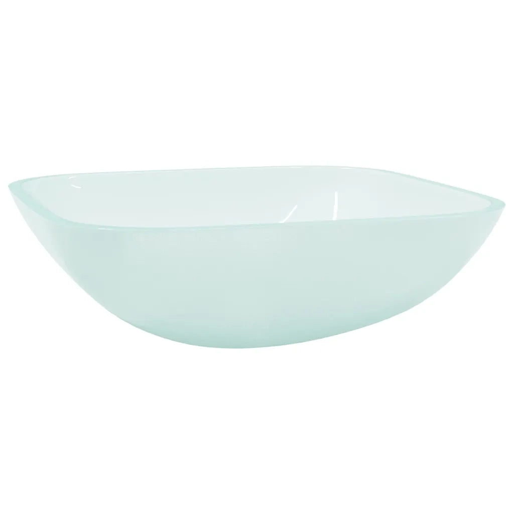 Lavandino in Vetro 42x42x14 cm Smerigliato 345242