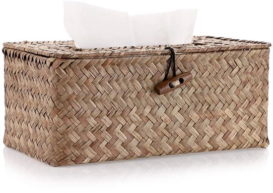 Tissuebox Decorativa - Tissuebox Supporto - Formato Rettilineo - Design Zebrato - Leggero - Dimensioni 27x12x9 cm - Tissue Supporto