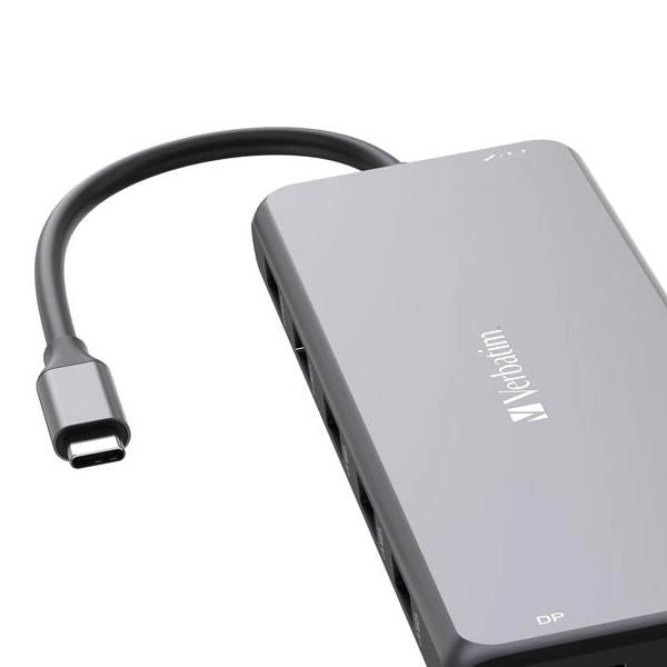 Verbatim cmh-13 usb tipo-c 10000 mbit/s argento - 32153