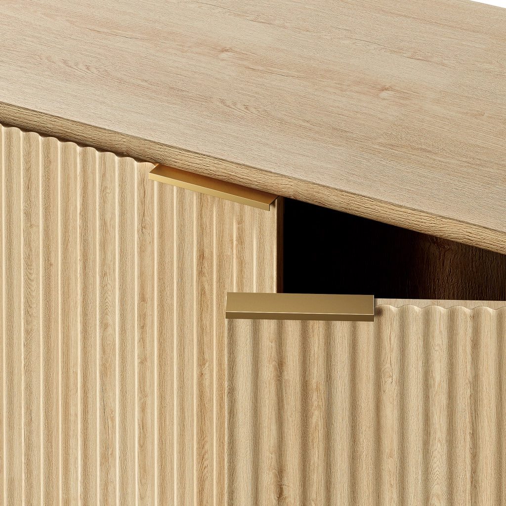 CREDENZA a 2 ante 80 x 40 x 80 cm MDF colore quercia