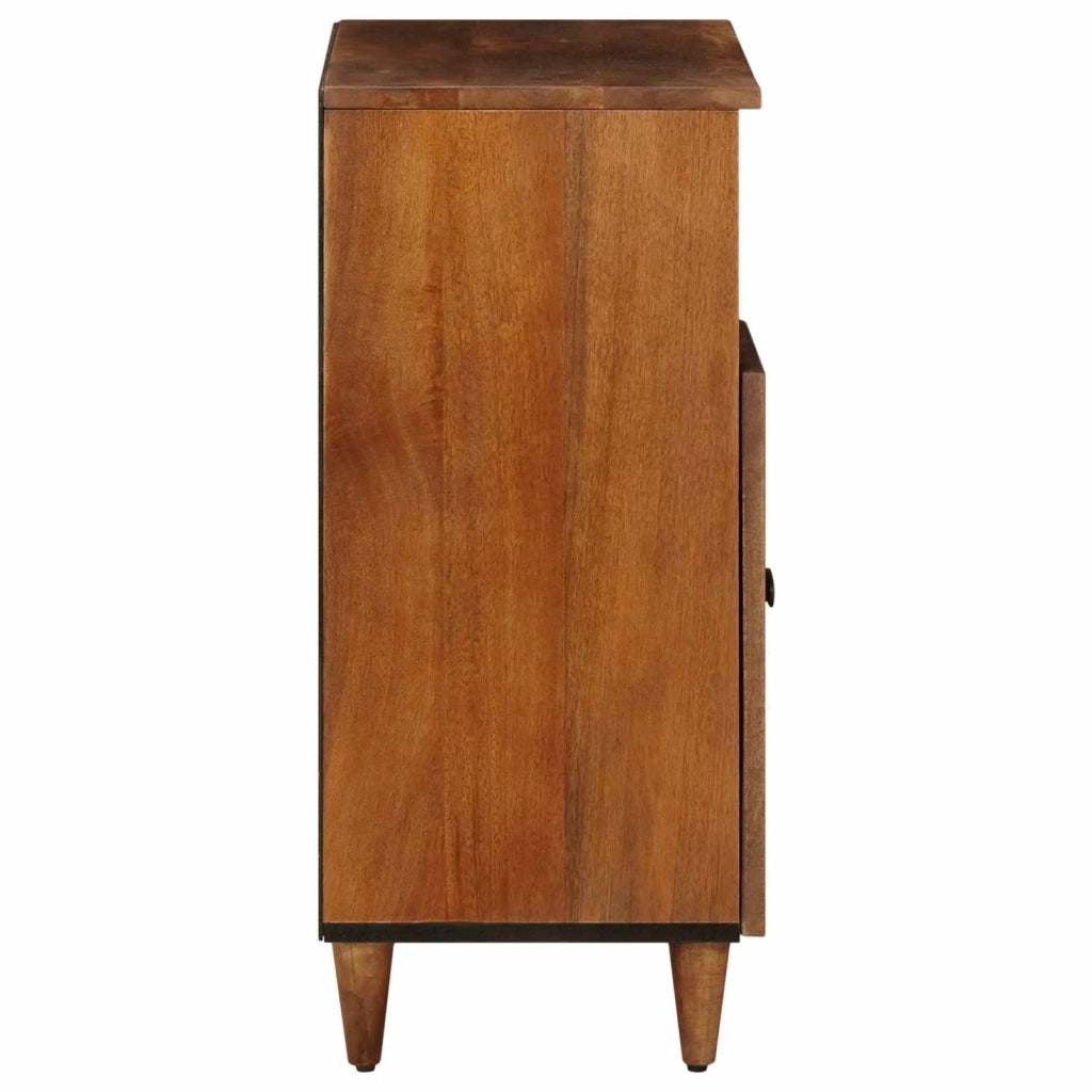 Credenza | Madia | Buffet da pranzo | Armadio da pranzo con porta Noce 60 x 33 x 75 cm Legno di mango massello