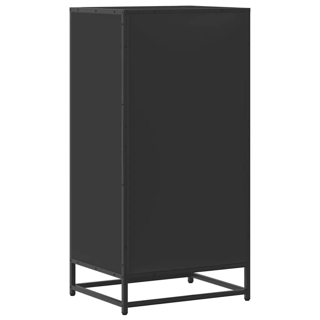 Scarpiera Nera 48x38x97,5 cm in Legno Multistrato 849204