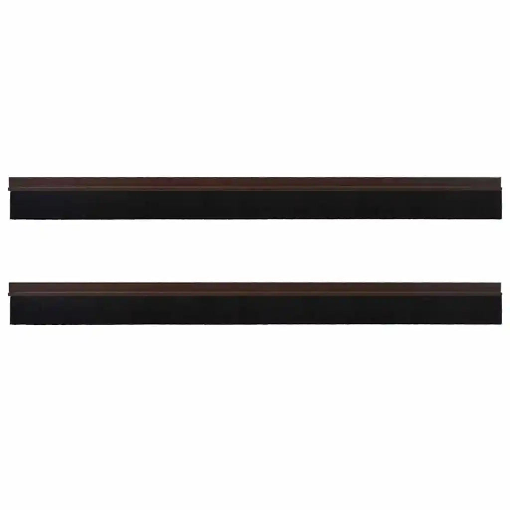 Spazzole per porte autoadesive 2 pz Marrone 100 cm CFW4178592