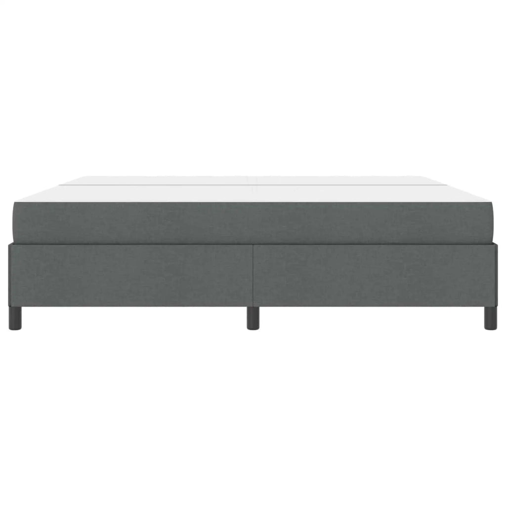 Letto a molle con materasso Grigio scuro 200 x 200 cm Tessuto 3398886