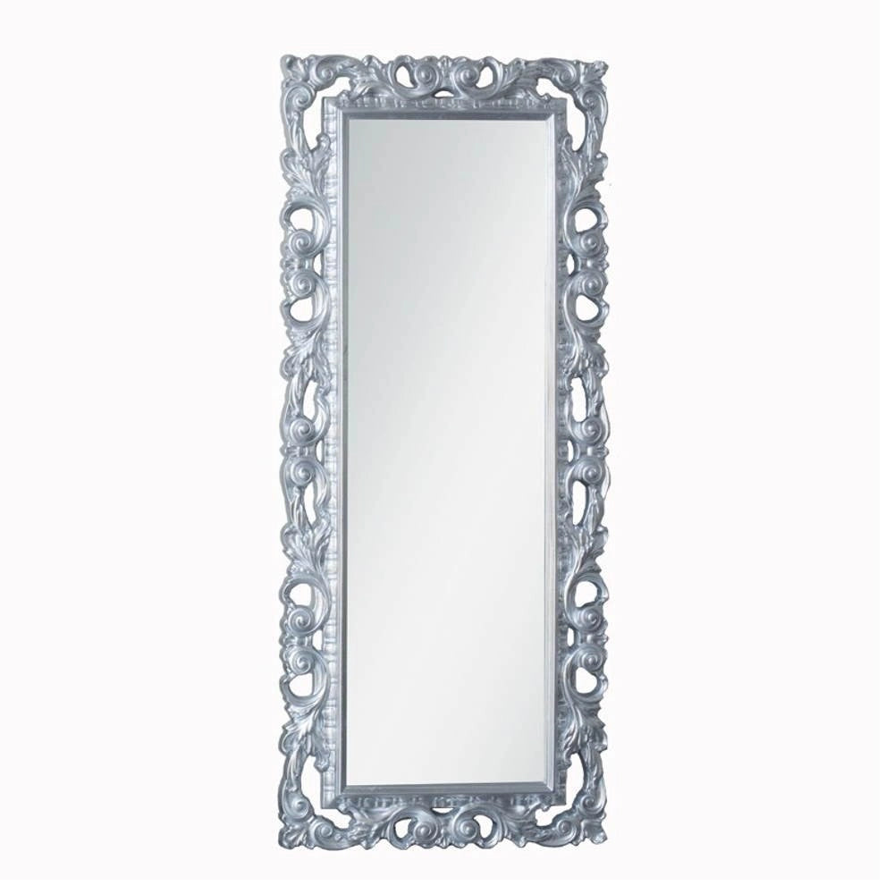 Specchiera Anna 76x180 cm. argento verniciato
