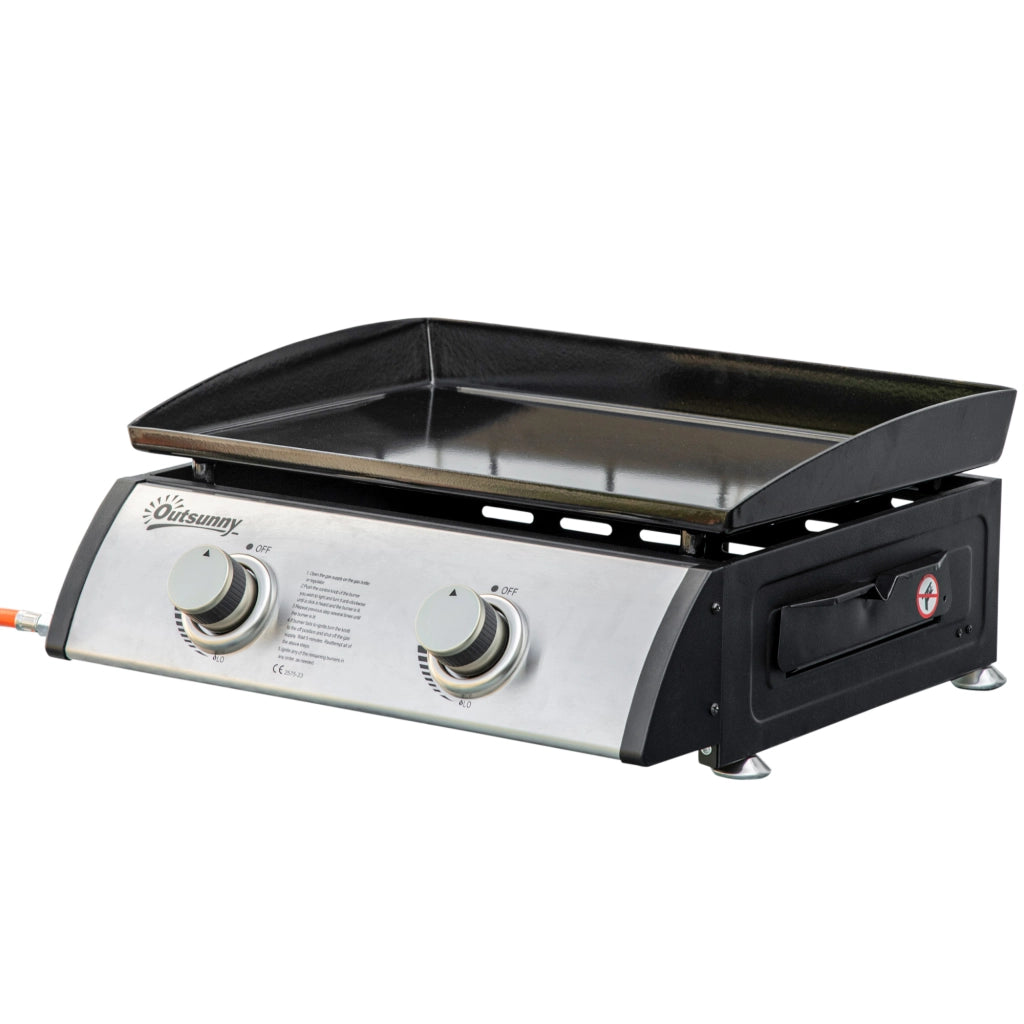 Griglia a gas 2 bruciatori ¨C zephmum ¨C acciaio inox 48.5x48x21 cm