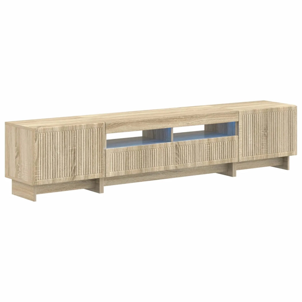 Mobile TV LED a 5 pezzi Rovere Sonoma Legno ingegnerizzato 3416416