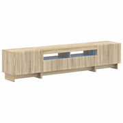 Mobile TV LED a 5 pezzi Rovere Sonoma Legno ingegnerizzato 3416416