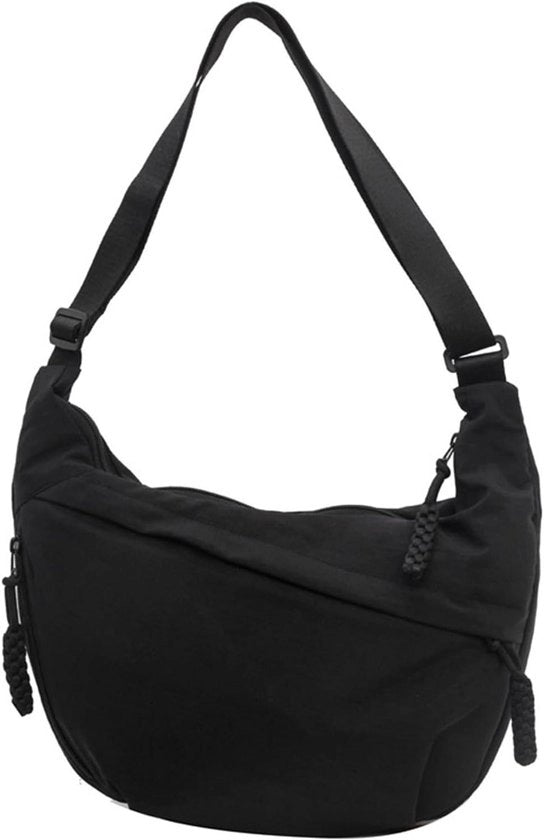 Borsa a forma di mezzaluna per donne - borsa da spalla casual - nylon
