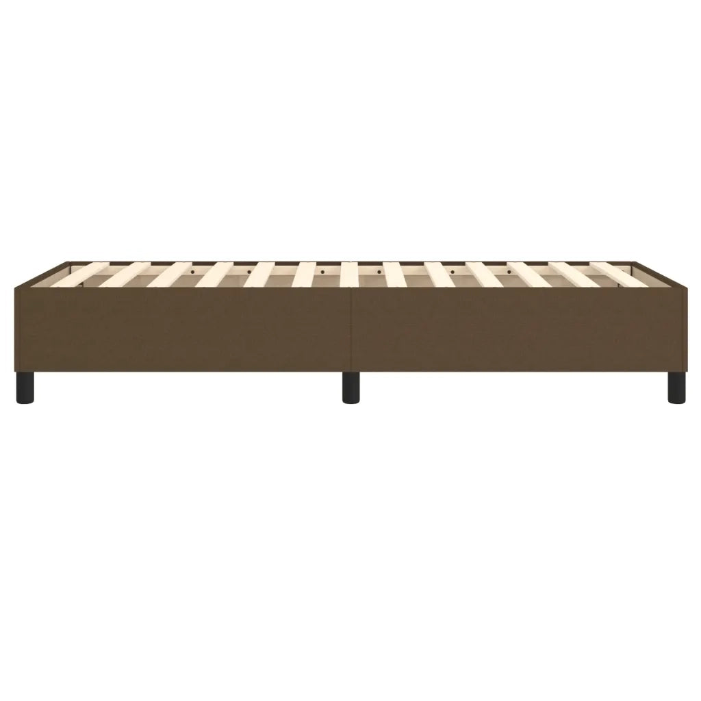 Struttura Letto a Rete a Molle Marrone Scuro 100x200 cm Tessuto 3120841