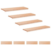 Tappeti per scale 8 pz 90 x 25 x 2 cm Naturale 3446258