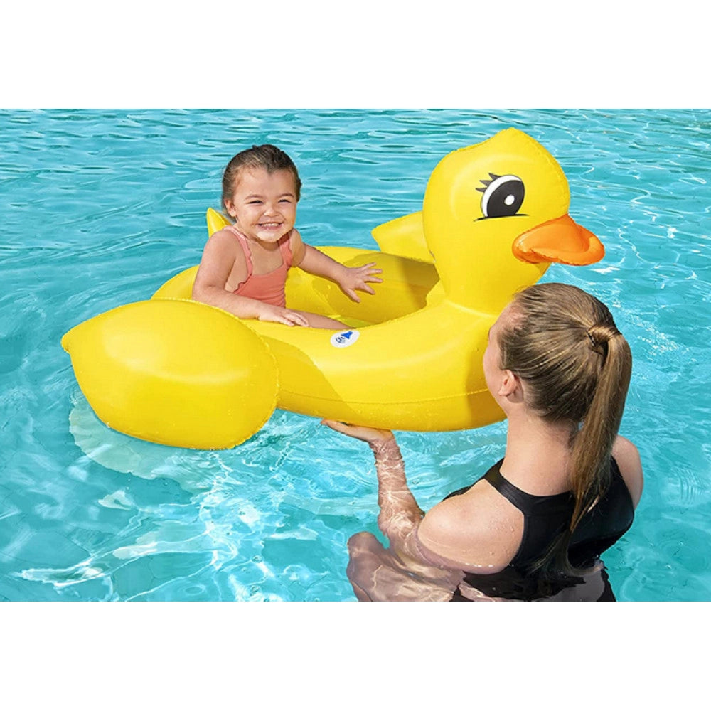 Trade Shop - Barchetta Canottino Papera Gonfiabile Con Altoparlante Integrato 102x99cm 34151 -