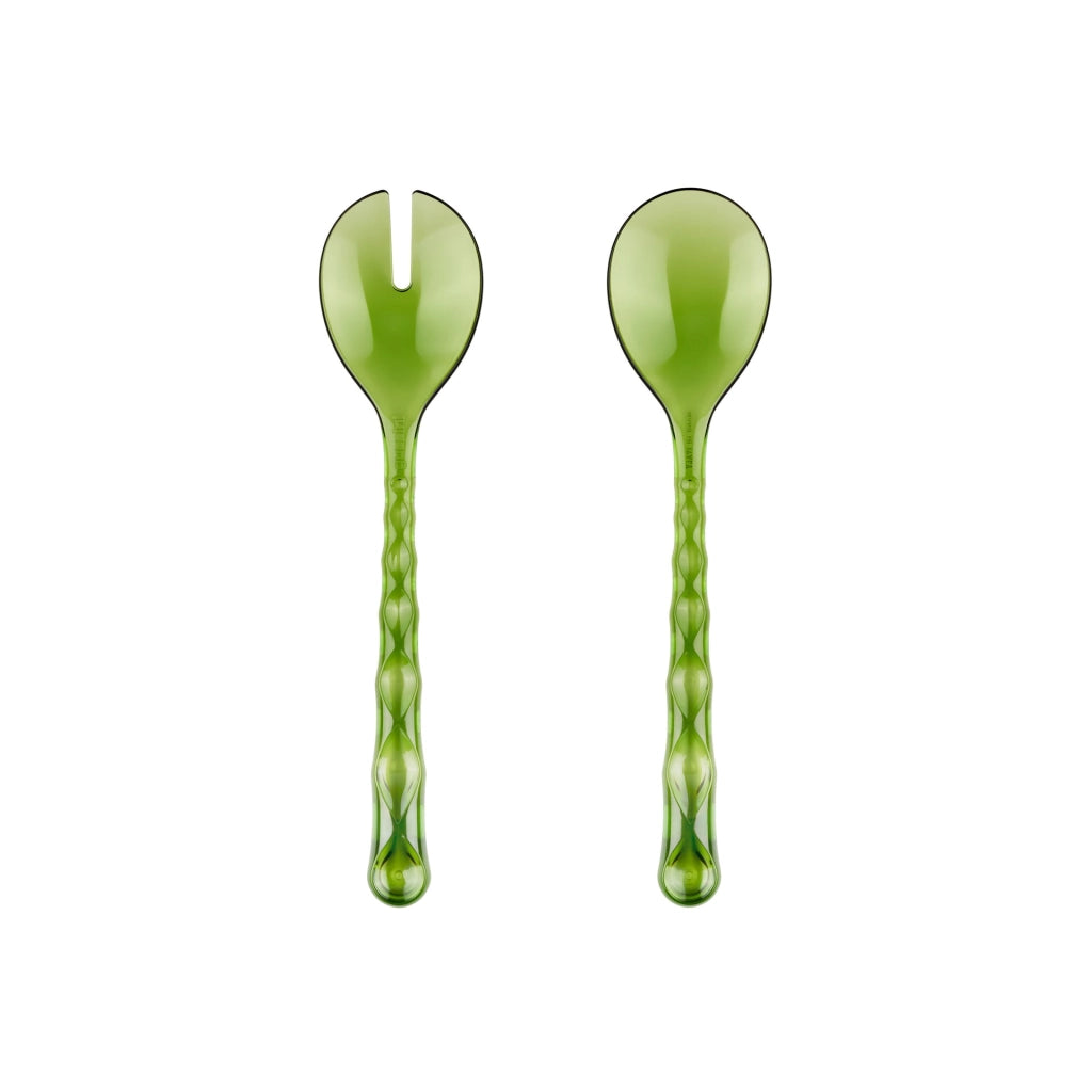 Posate Vanity per insalata colore verde ninfea 27,5x6,3 cm