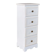 Cassettiera in legno bianco 31x26x80h