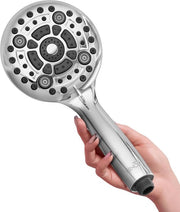 Douchekop con 6 standen alta pressione risparmio d'acqua - 28% meno acqua, anti-verstoppingssproeiers - G1/2-aansluiting