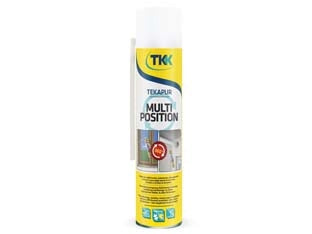 SCHIUMA POLIURETANICA TEKAPUR MULTIPOSITION- - ml.600 applicazione manuale - champagne - 2 pezzi TKK