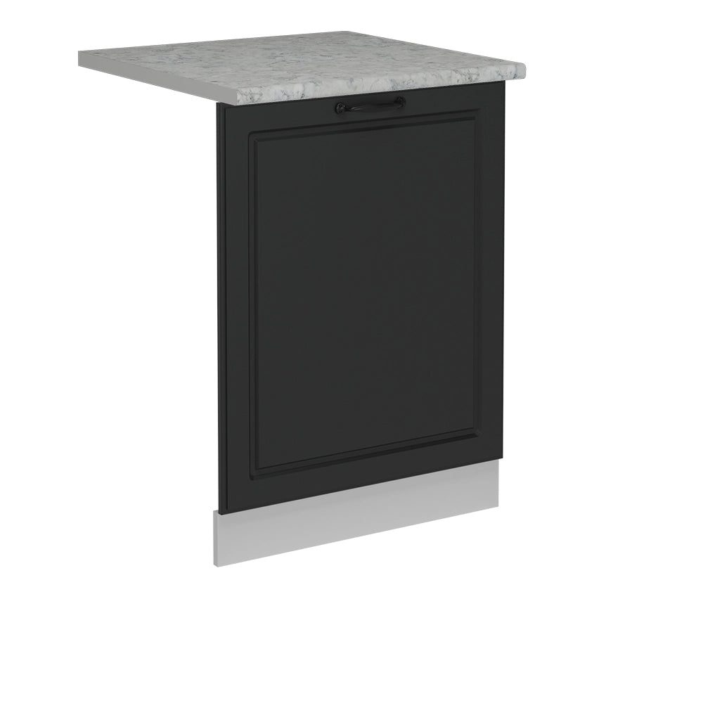Pannello frontale della lavastoviglie R-Line Antracite rustico/Bianco 60 cm, PL Marmo Vicco