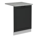 Pannello frontale della lavastoviglie R-Line Antracite rustico/Bianco 60 cm, PL Marmo Vicco
