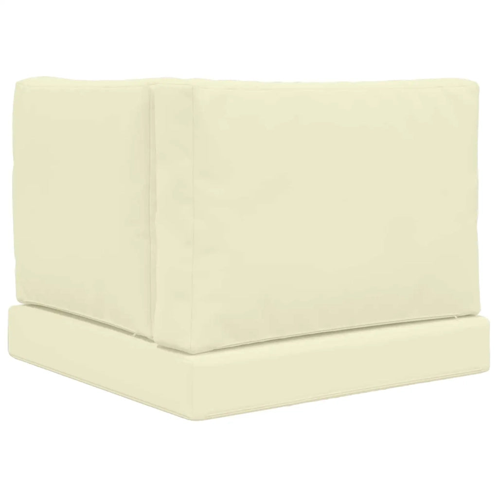 Cuscino per divano da esterno 3 pcs Crema Poliestere