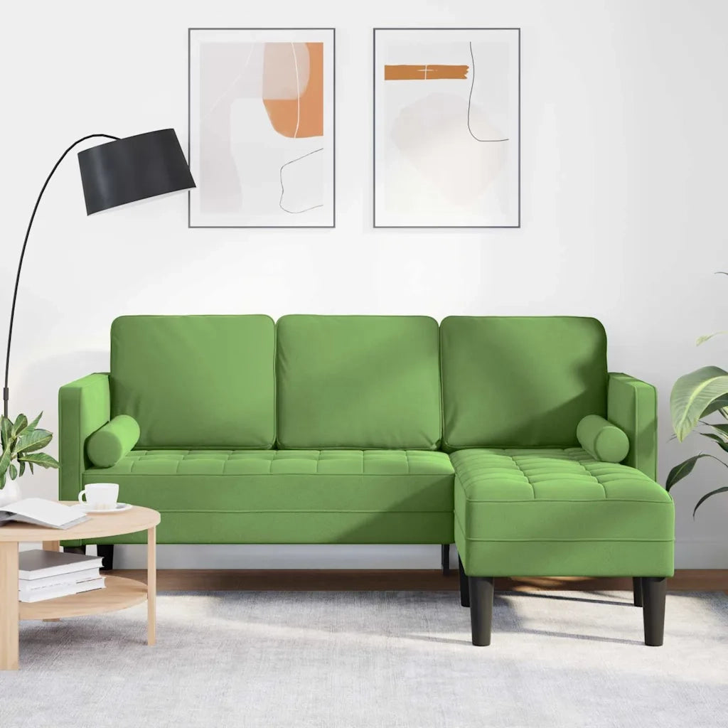 Set di divani con cuscino Verde chiaro Poliestere 42001928
