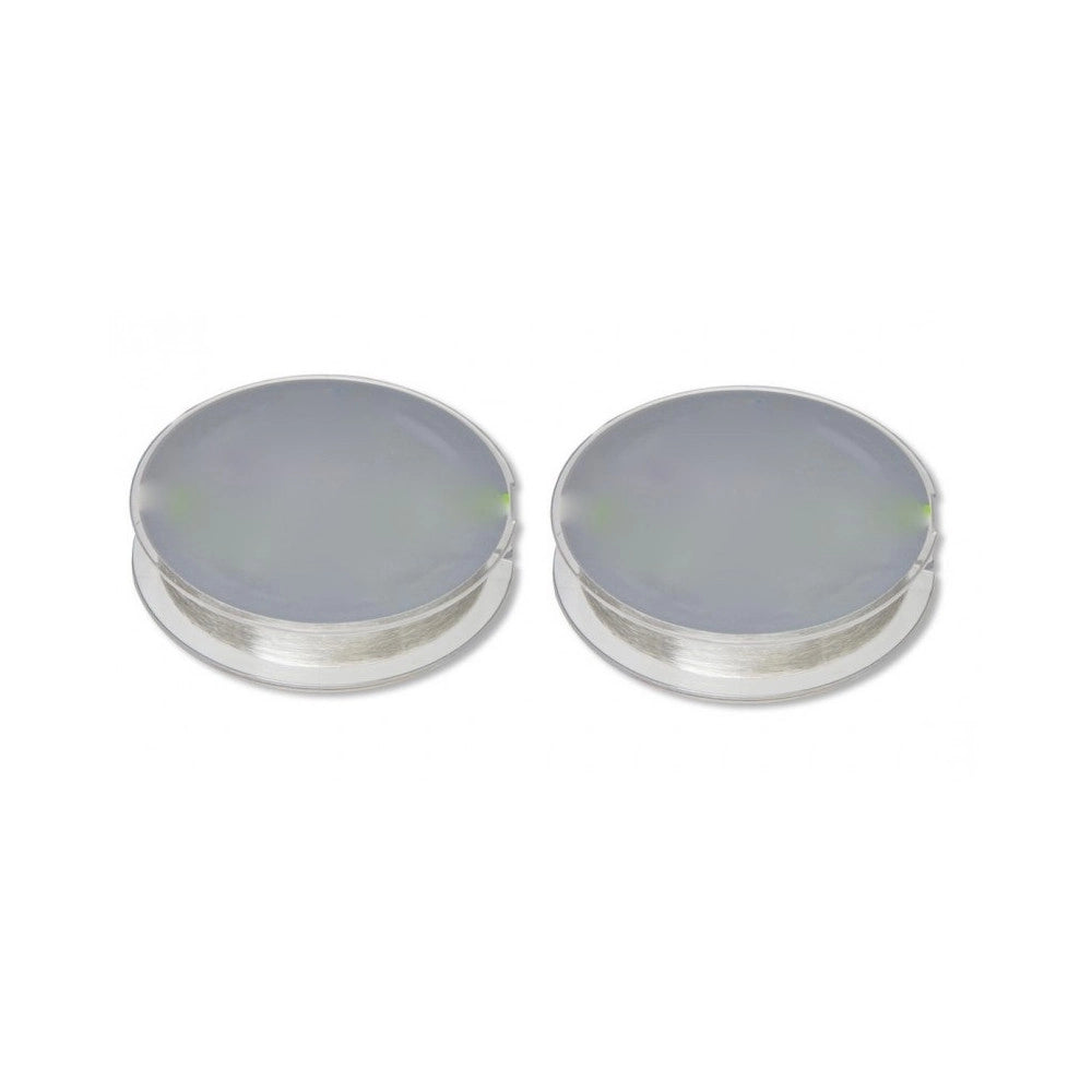 Trade Shop - 2 Rotoli Lenza 0.50mm 18.6kg 100 Metri Ciascuno Carbonio Pesca Super Resistenza -