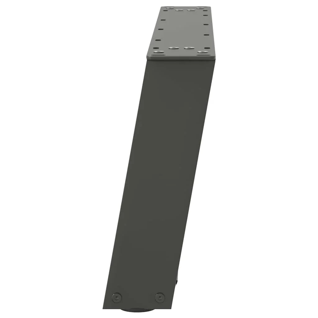 Set di 2 gambe per tavolino da caffè a forma di U antracite 60 x 31 cm stabilità regolabile design moderno 02_0057035