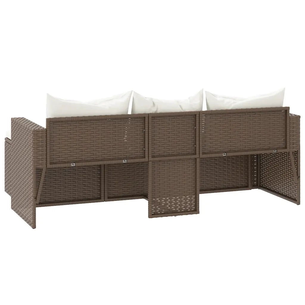 Set Mobili da Giardino | Set Salotto da Giardino Marrone in Polyrattan
