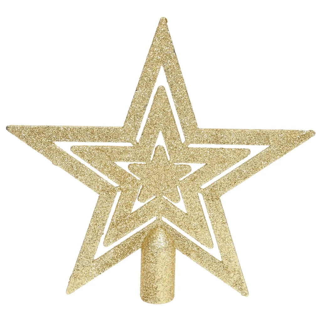 Set Addobbi di Natale 70 pz Oro e Rosso
