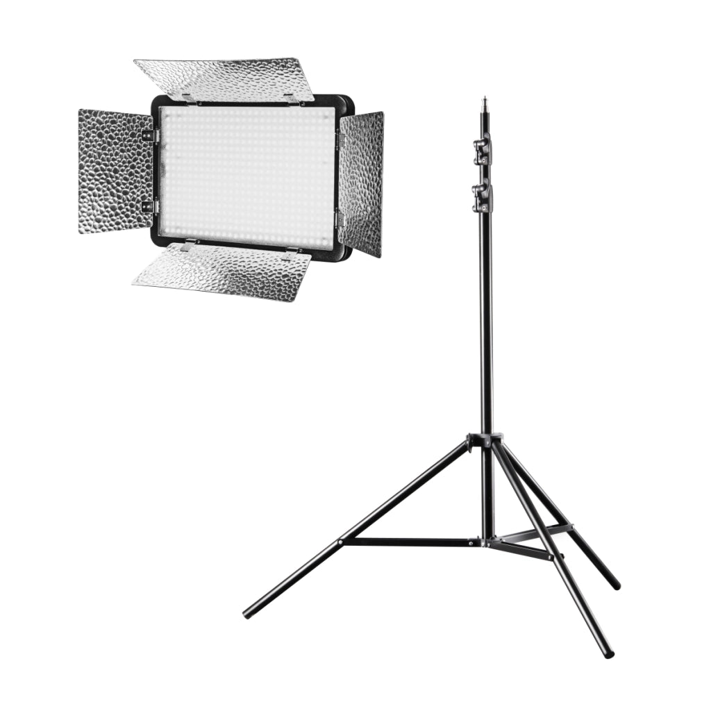 walimex pro LED Versalight 500 Daylight Set - composto da luce a pannello e treppiede per lampada fino a 260 cm