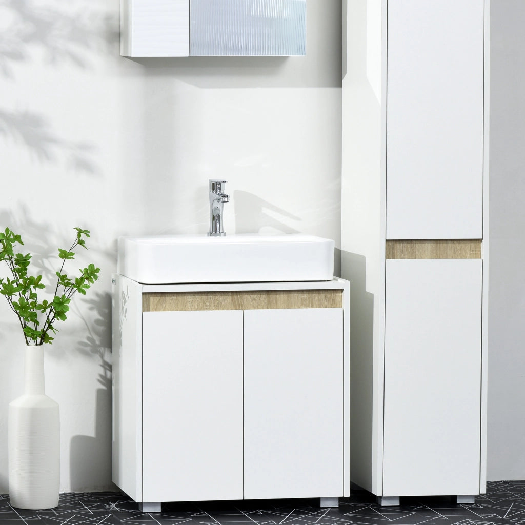 Mobile sottolavabo con 2 ante ¨C Xylo ¨C Bianco 57x33x60 cm