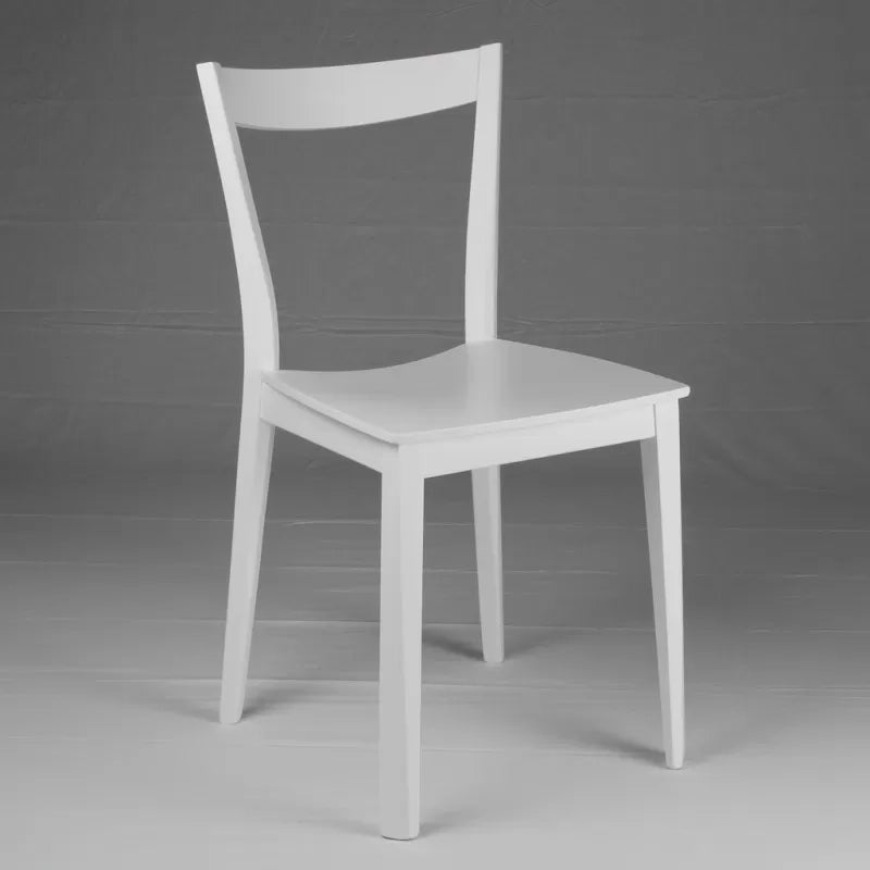 Set 2 sedie moderne legno bianco seduta legno 40x37x81