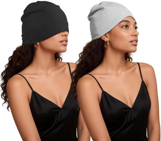 Cappello con copertura doppia a doppia pelle - Cappuccio impermeabile - Ademabile - Soffice - Regolabile - Apertura a V - Beanie