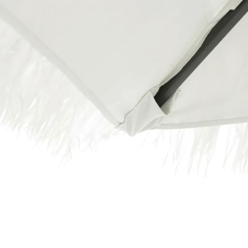 Ombrello | Parasolne Giardino con Palo in Acciaio Bianco 269x269x235 cm