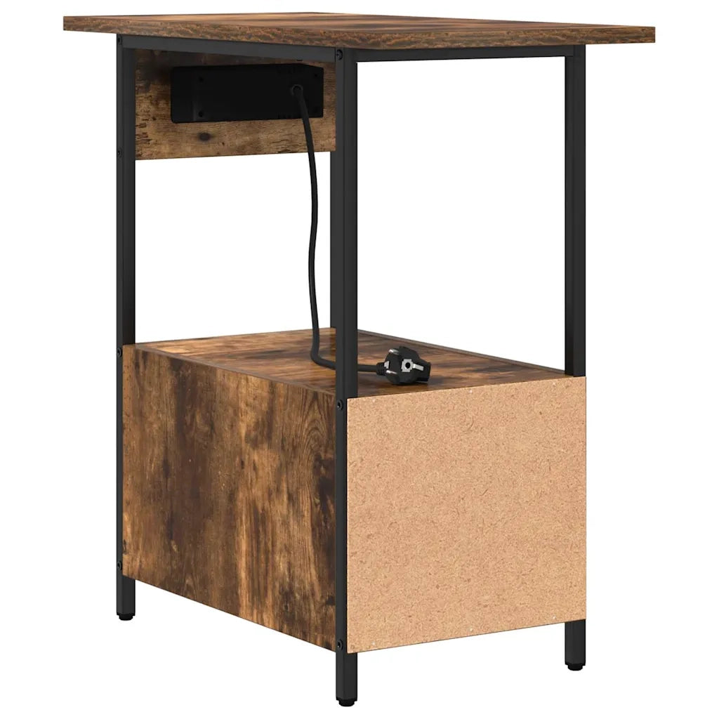 Armadio da Notte Rovere fumé 60 x 30 x 61 cm Legno multistrato 859597