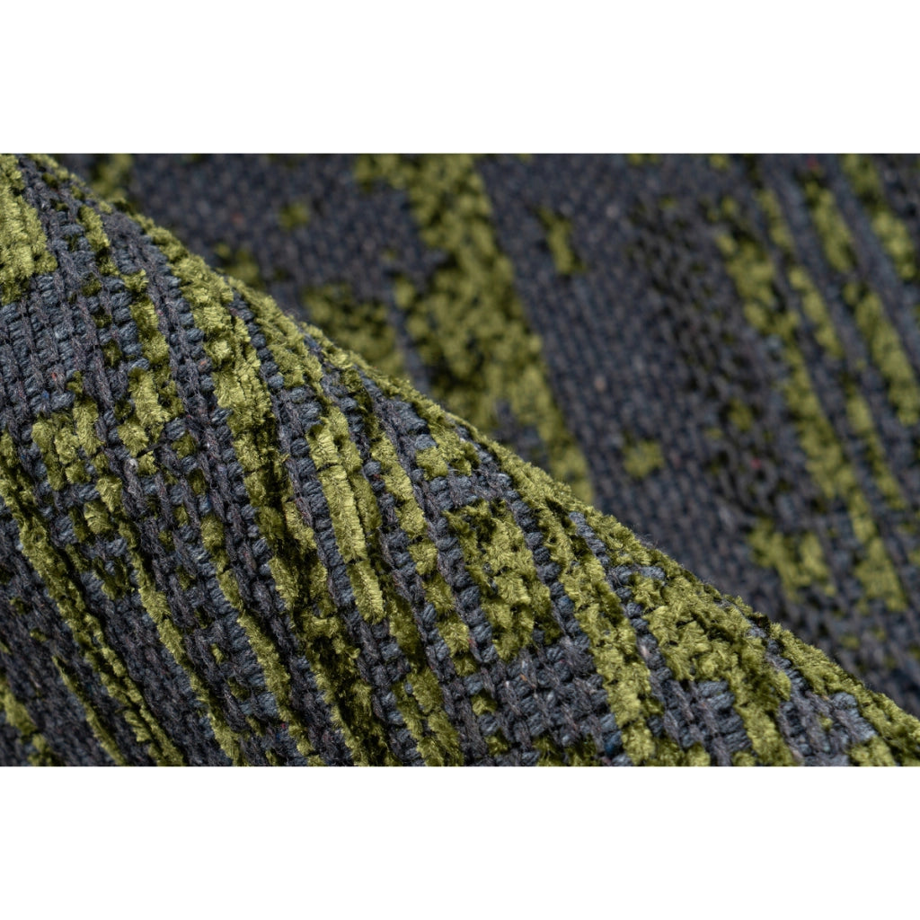 Tappeto Kalea 100 in ciniglia verde effetto used 80x150 cm