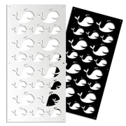 WHALE - Pannello in PVC traforato - Parasole Colore: bianco, Misura: 50x150 cm