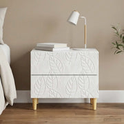 Comodino Bianco 62 x 34,5 x 48 cm Legno ingegnerizzato 895005
