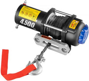 Cavo di Trazione Elettrico con Lier 2.132 kg, Trattore Elettrico con Cavo di Trazione Offroad, 13 m Cavo in Poliester, Adatto per ATV, UTV, Auto, Barca