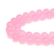 Kralen 8 mm 43 pezzi di Quarzo Rosa Giada Rosa Perle con Foro Perle Naturali Libere Ronde per la Creazione di Gioielli Bracciali Collane