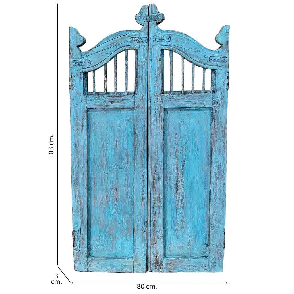 Porta in legno artigianale 80x3x103h cm