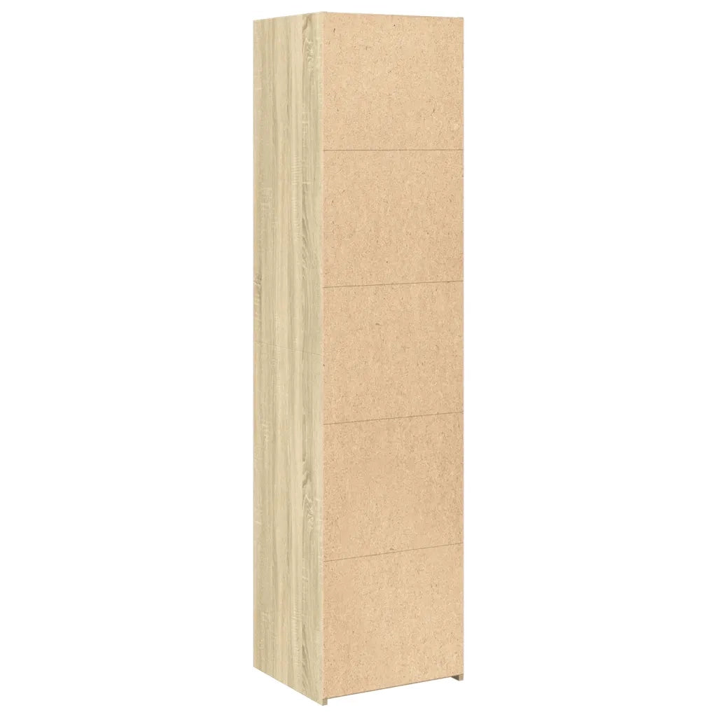 Credenza-Buffet-Armadio da cucina Rovere Sonoma 45x41x185 cm in Legno Multistrato