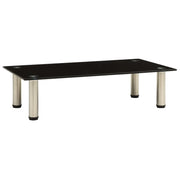 322761 TV Stand Black 60x35x17 cm Tempered Glass cod mxl 33905