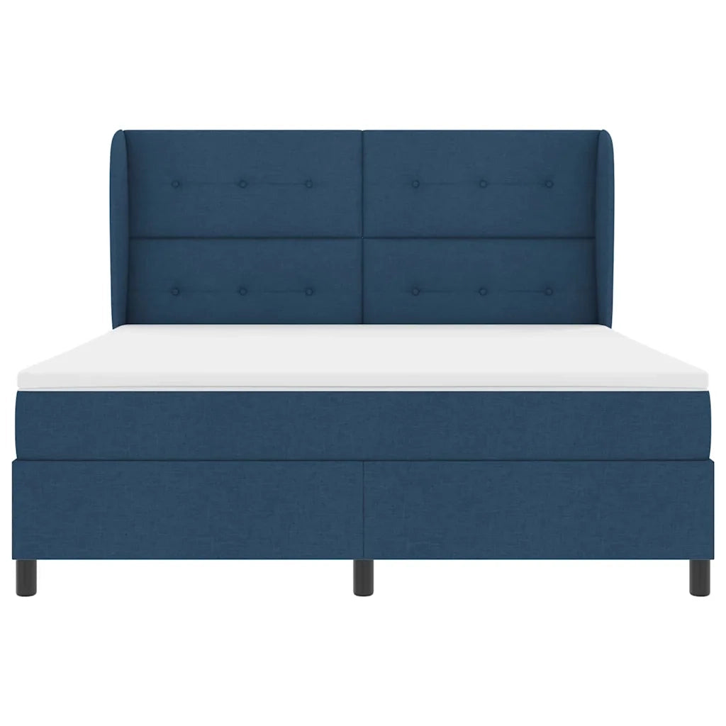 Letto a molle con materasso Blu 180 x 200 cm Tessuto 3340584